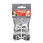 Voir la diapositive 2 : Paris Prix Lot de 2 Crochets & Supports  Réglables  15cm Blanc