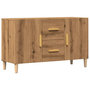 Voir la diapositive 2 : VIDAXL Buffet chene artisanal 100x36x60 cm bois d'ingenierie
