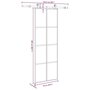 Voir la diapositive 6 : VIDAXL Porte coulissante avec kit de quincaillerie 76x205 cm Verre ESG