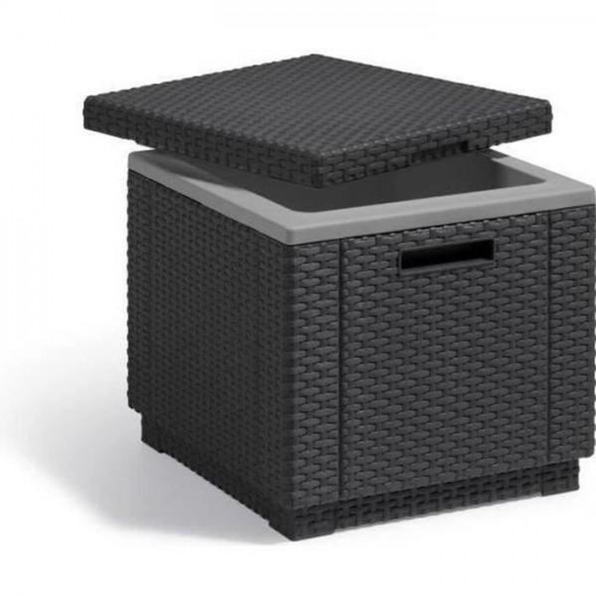 Voir la diapositive 2 : ALLIBERT by KETER Table Keter Glaciere Ice Cube Graphite 405981