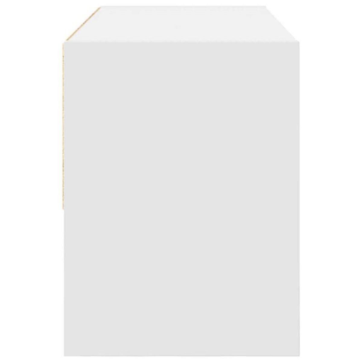 VIDAXL Étagère à chaussures empilable blanc 89,5x30x40 cm