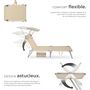 Voir la diapositive 3 : tectake Lot de 2 bains de soleil pliable beige