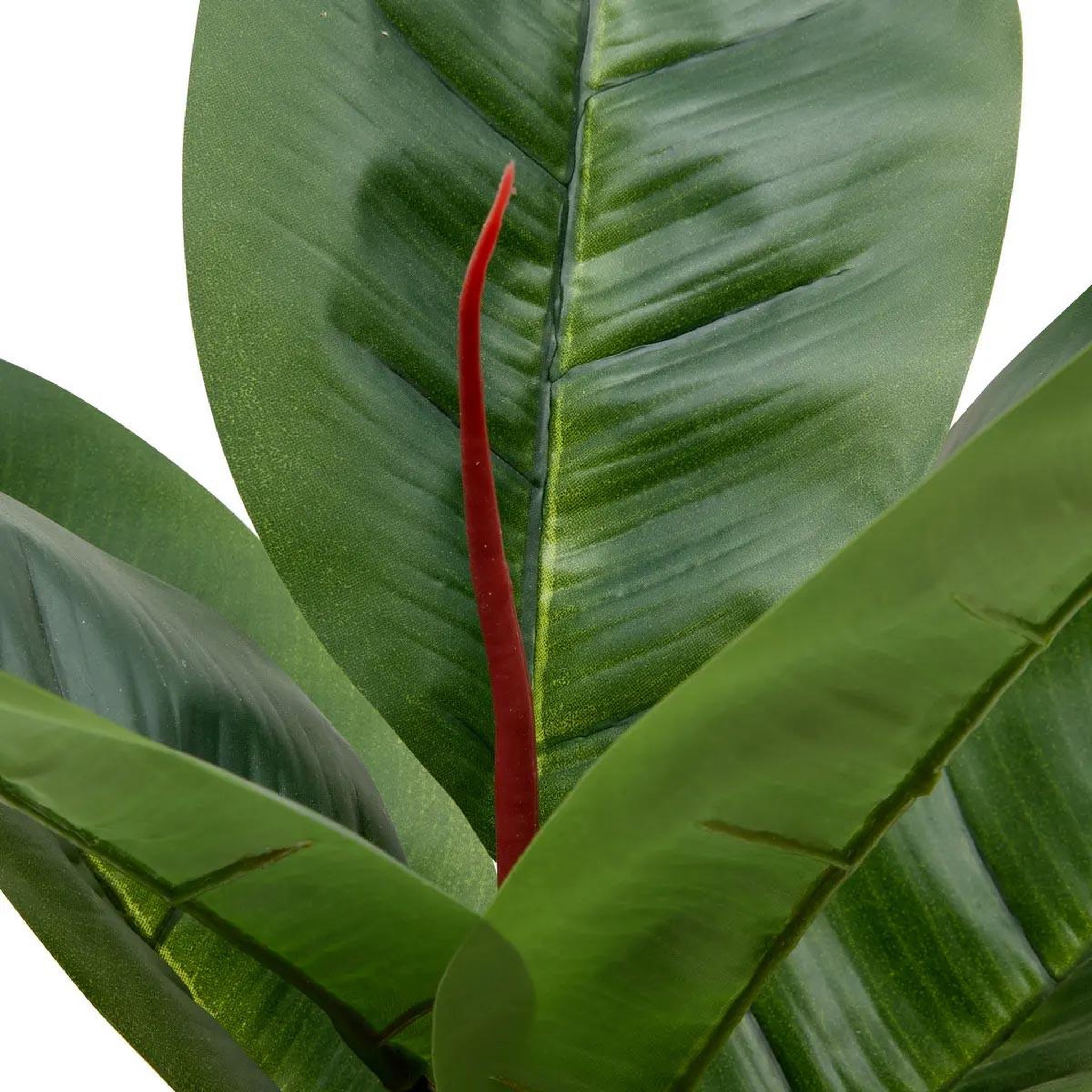 Voir la diapositive 3 : ATMOSPHERA Ficus artificiel en pot  sky  54cm vert & argent