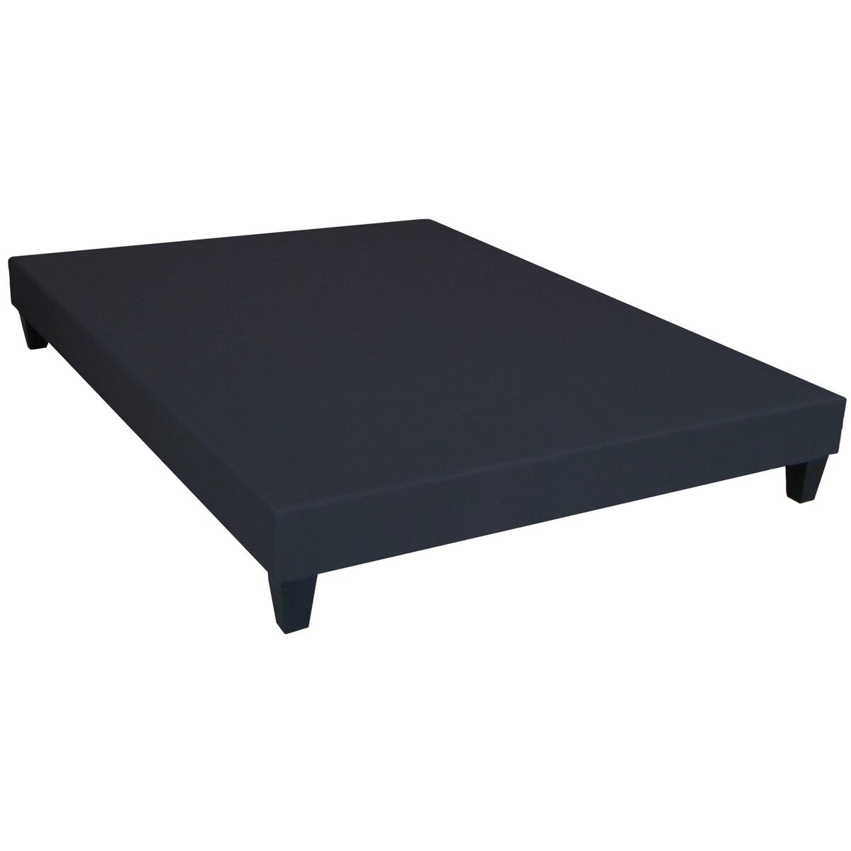 IDLITERIE Sommier tapissier à lattes gris anthracite made in France 160 x 200