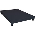 IDLITERIE Sommier tapissier à lattes gris anthracite made in France 160 x 200