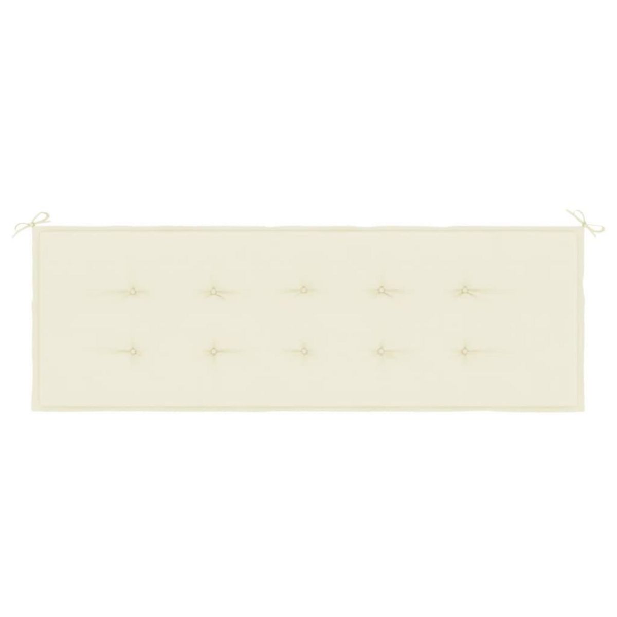 VIDAXL Coussin de banc de jardin creme 150x50x3 cm tissu oxford