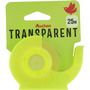 Voir la diapositive 1 : AUCHAN Rouleau ruban adhésif 25m transparent avec dévidoir jaune