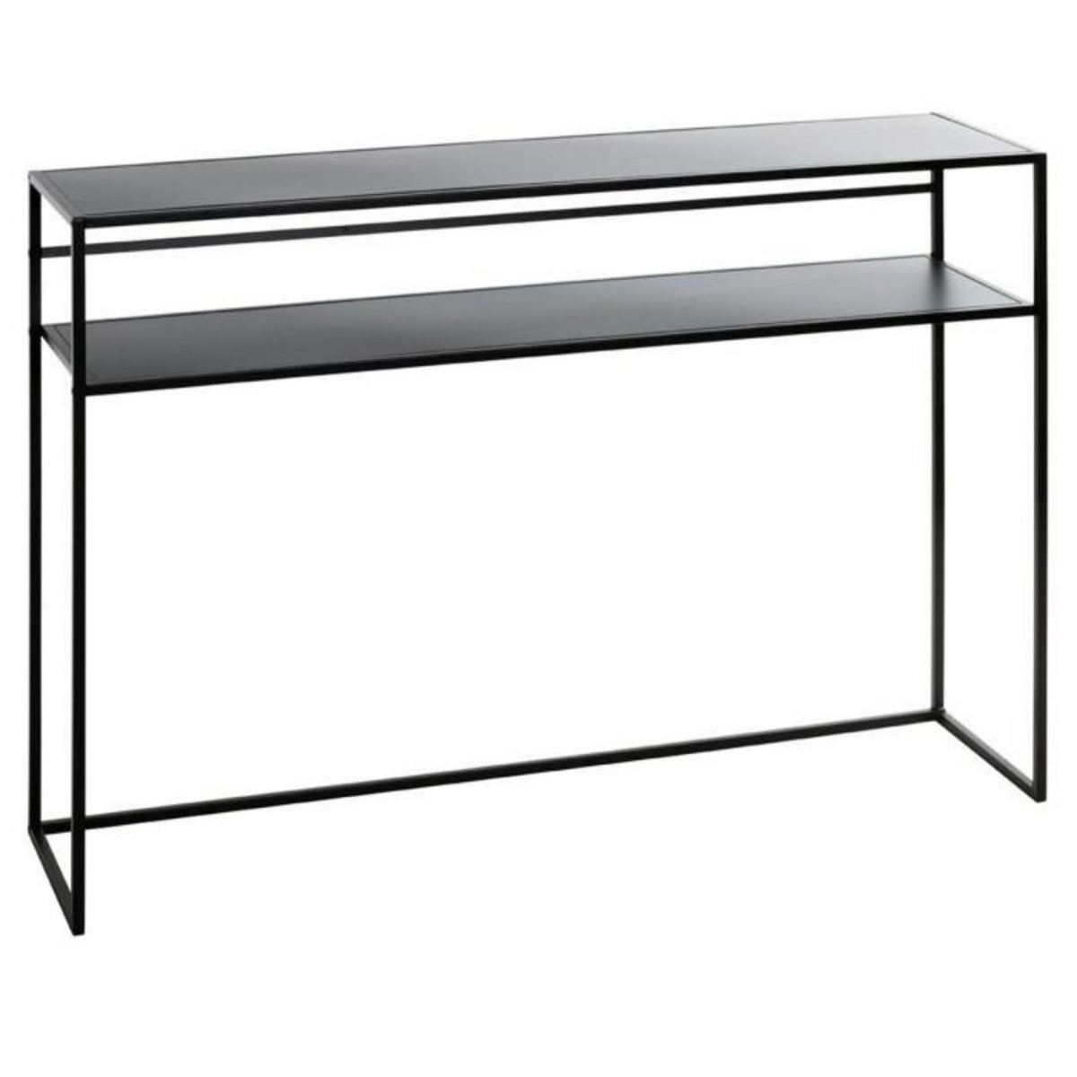 Paris Prix Console Design en Métal  Mino  112cm Noir Laqué