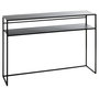 Voir la diapositive 1 : Paris Prix Console Design en Métal  Mino  112cm Noir Laqué