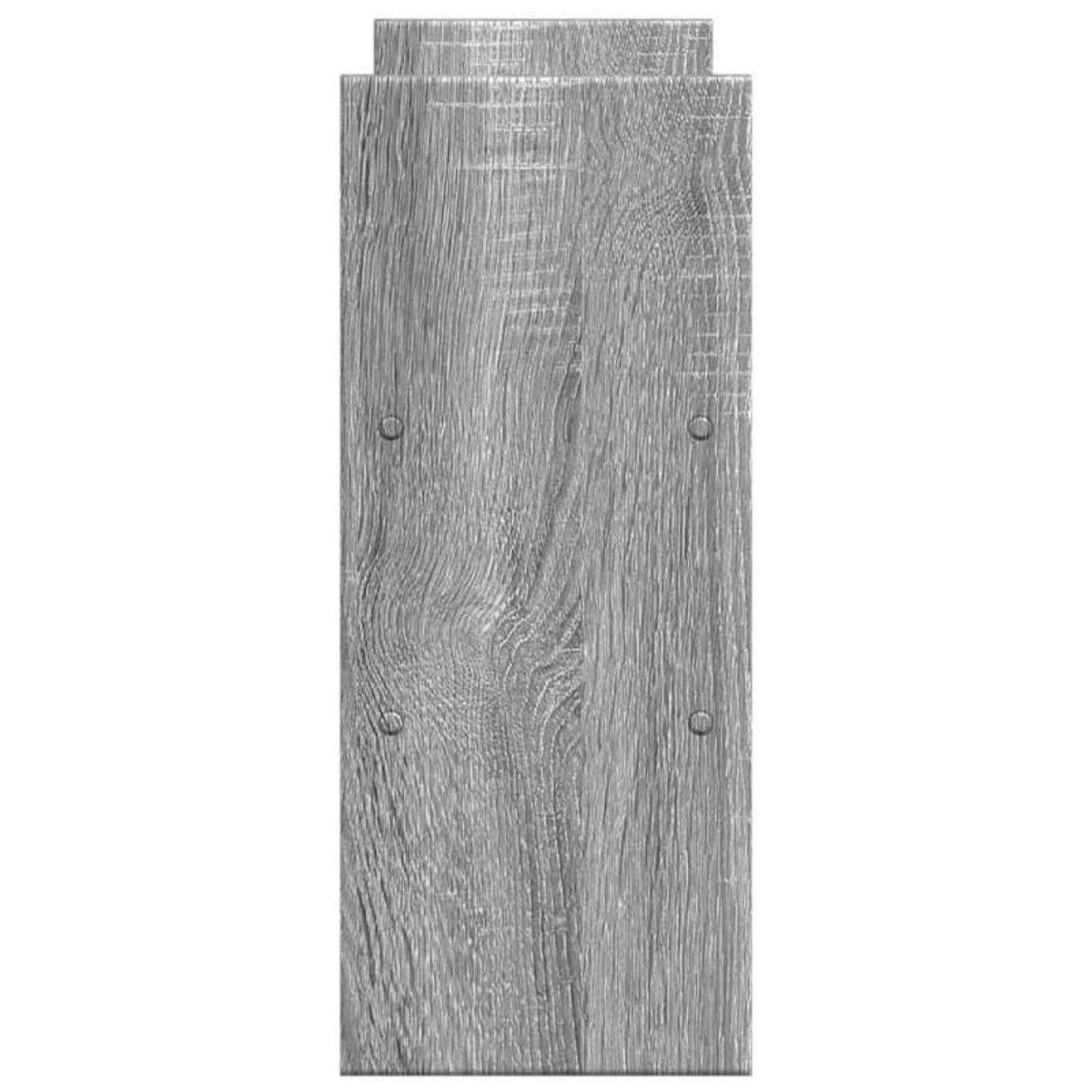 VIDAXL Organisateur de bureau réglable sonoma gris bois d ingénierie