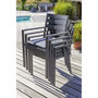 Voir la diapositive 3 : Paris Prix Ensemble Table de jardin Extensible & 8 Fauteuils  Pelosa  145-199cm Gris Anthracite