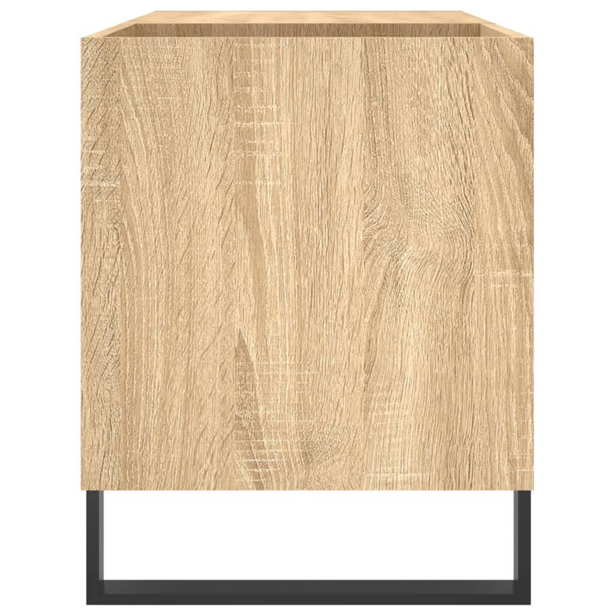 Voir la diapositive 5 : VIDAXL Armoire a disques chene sonoma 85x38x48 cm bois d'ingenierie