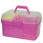 Voir la diapositive 2 : KERBL Kerbl Mini Boîte de toilettage avec 8 accessoires Rose 321766
