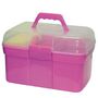 Voir la diapositive 2 : KERBL Kerbl Mini Boîte de toilettage avec 8 accessoires Rose 321766