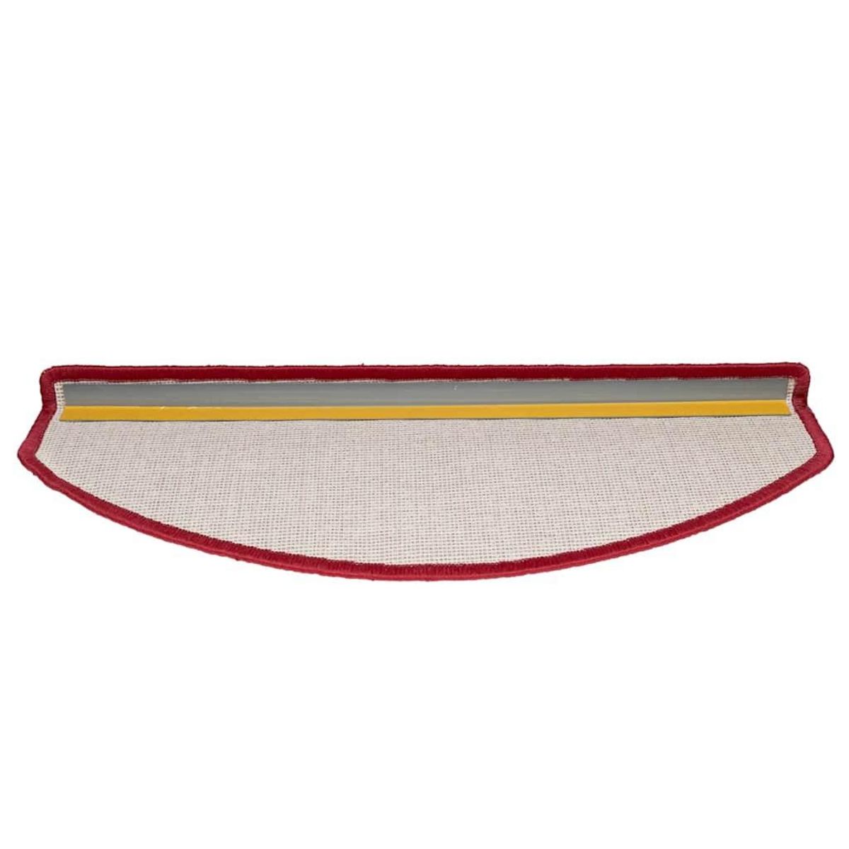 VIDAXL Tapis d'escalier 30 pcs rouge bordeaux 65x24x4 cm