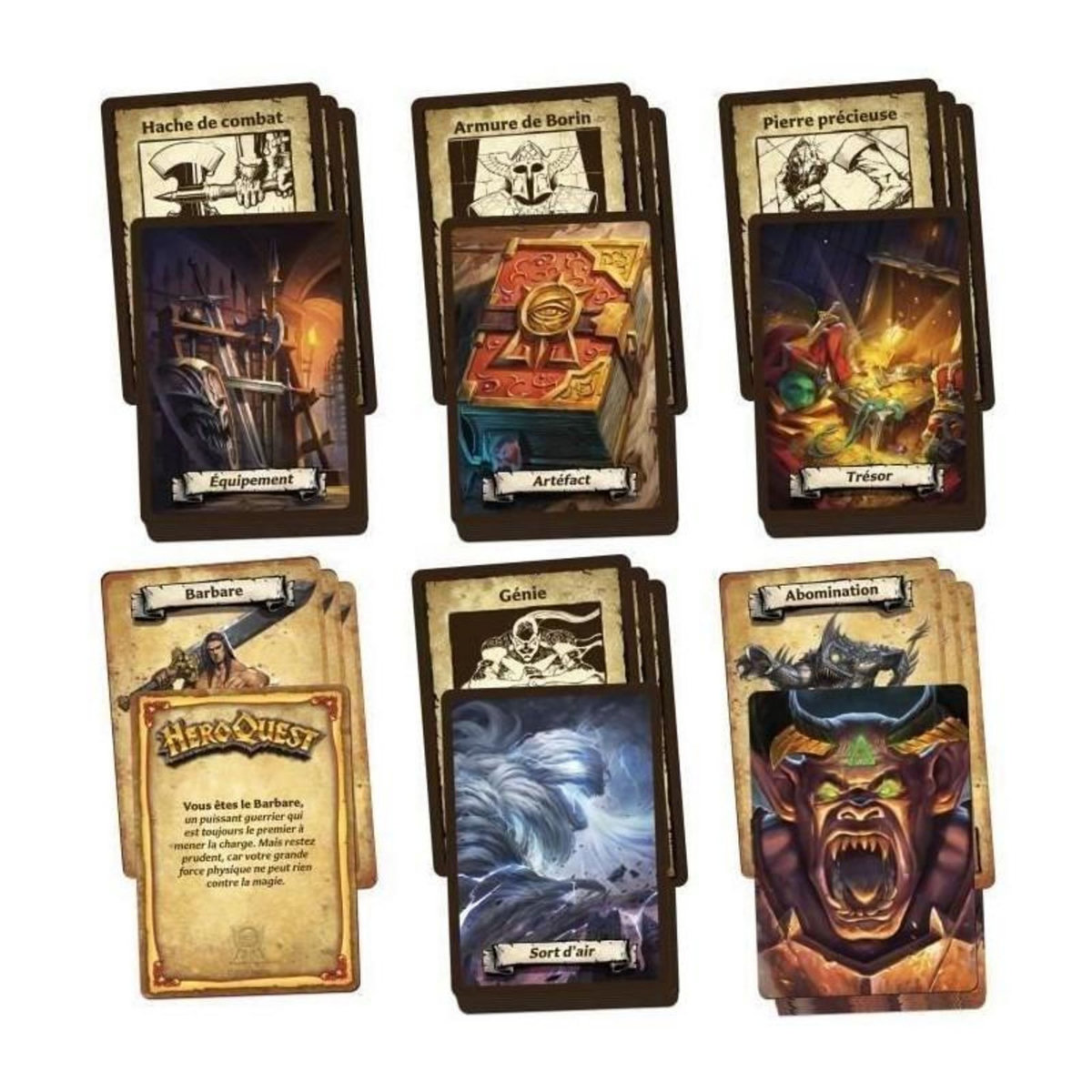 HASBRO Heroquest Systeme de Jeu First Light, Premieres Lueurs, Jeu d'aventures fantastiques styles donjon, Jeu de société, Des 14 ans