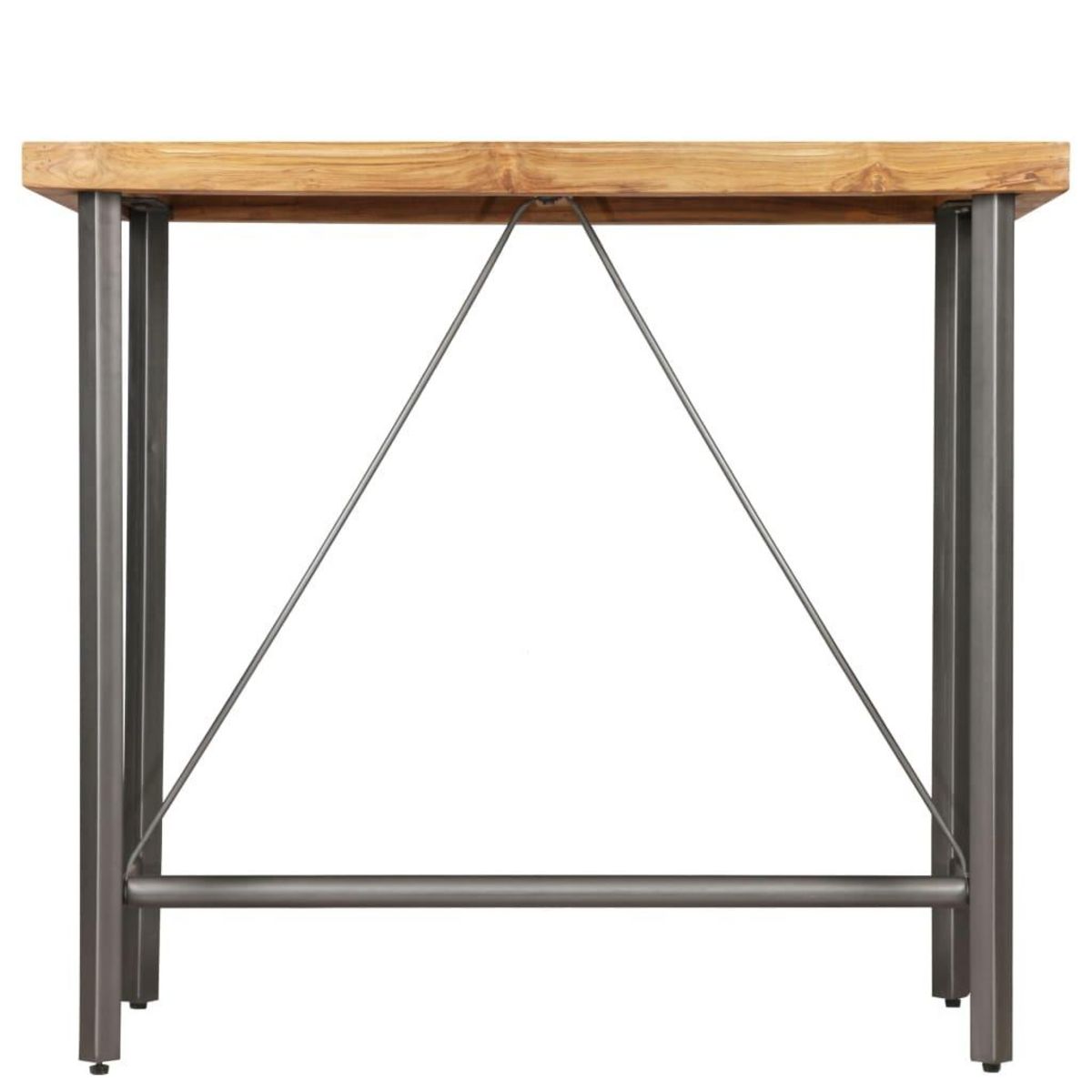VIDAXL Table de bar Teck recycle massif 120x58x106 cm