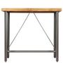 Voir la diapositive 3 : VIDAXL Table de bar Teck recycle massif 120x58x106 cm