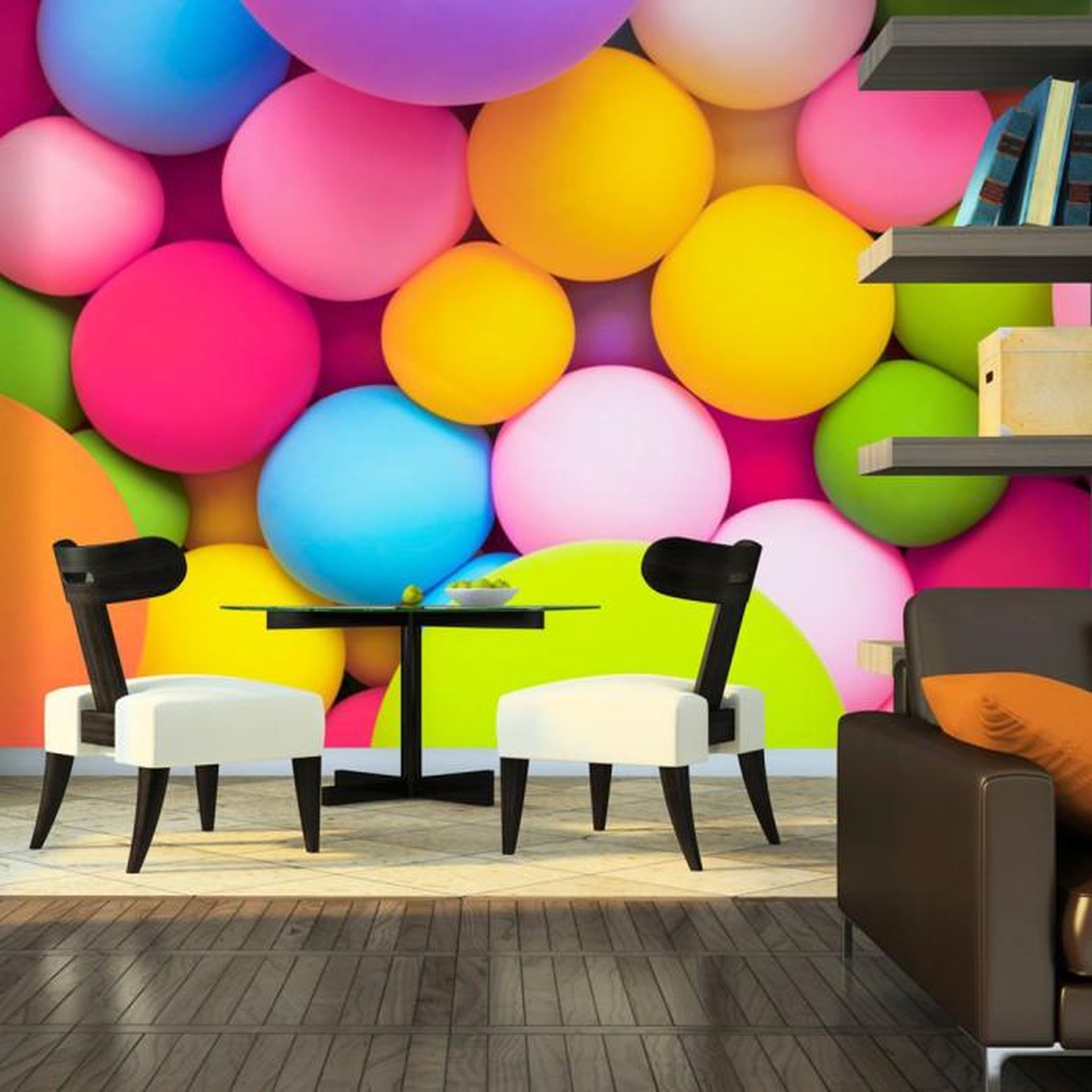 Paris Prix Papier Peint  Colourful Balls. Coloris disponibles : Multicolore