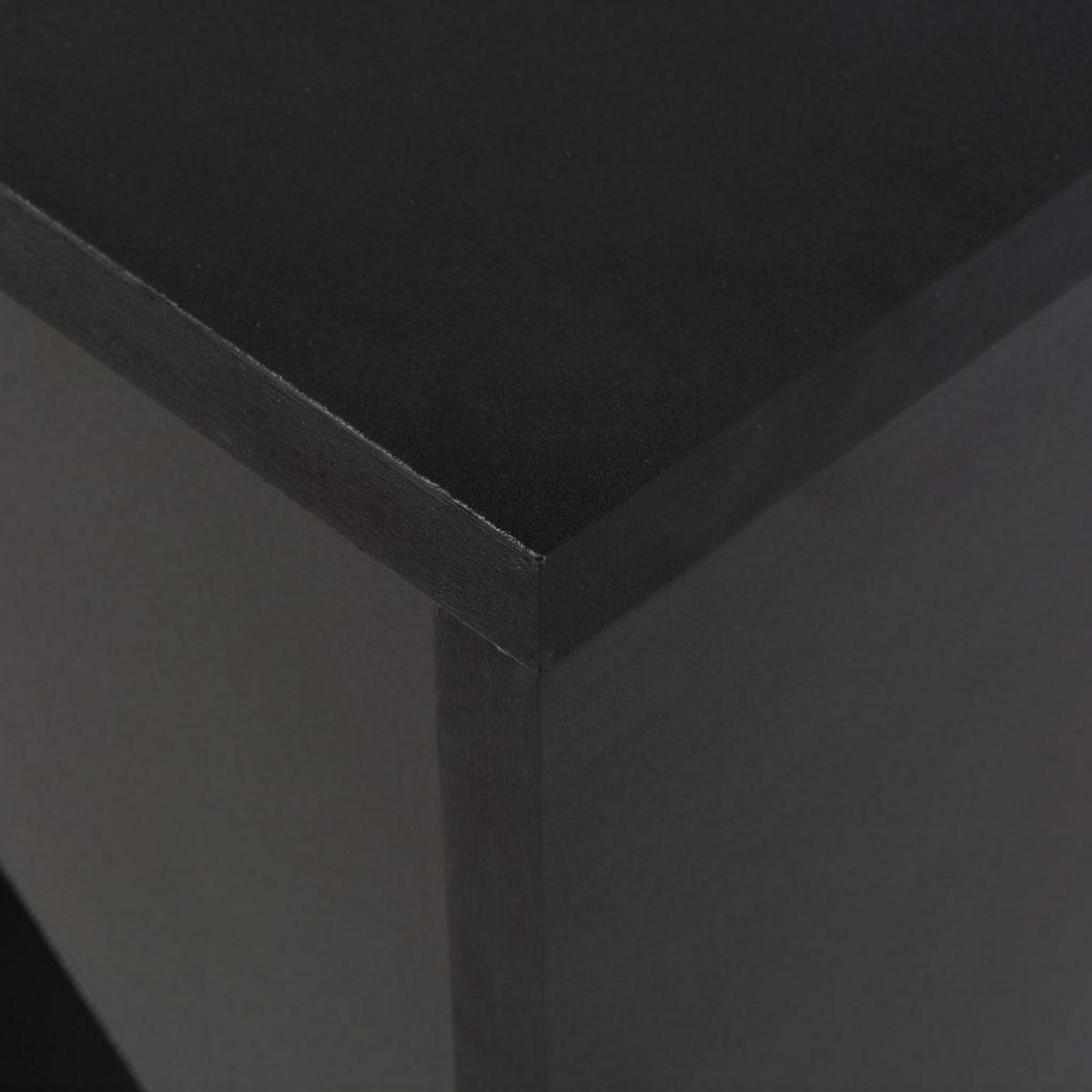 VIDAXL Table de bar avec tablette amovible Noir 138x39x110 cm