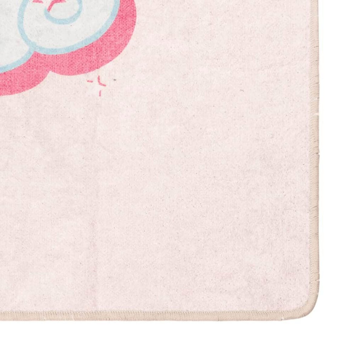 VIDAXL Tapis enfants rose 160x230 cm licorne antiderapant lavable