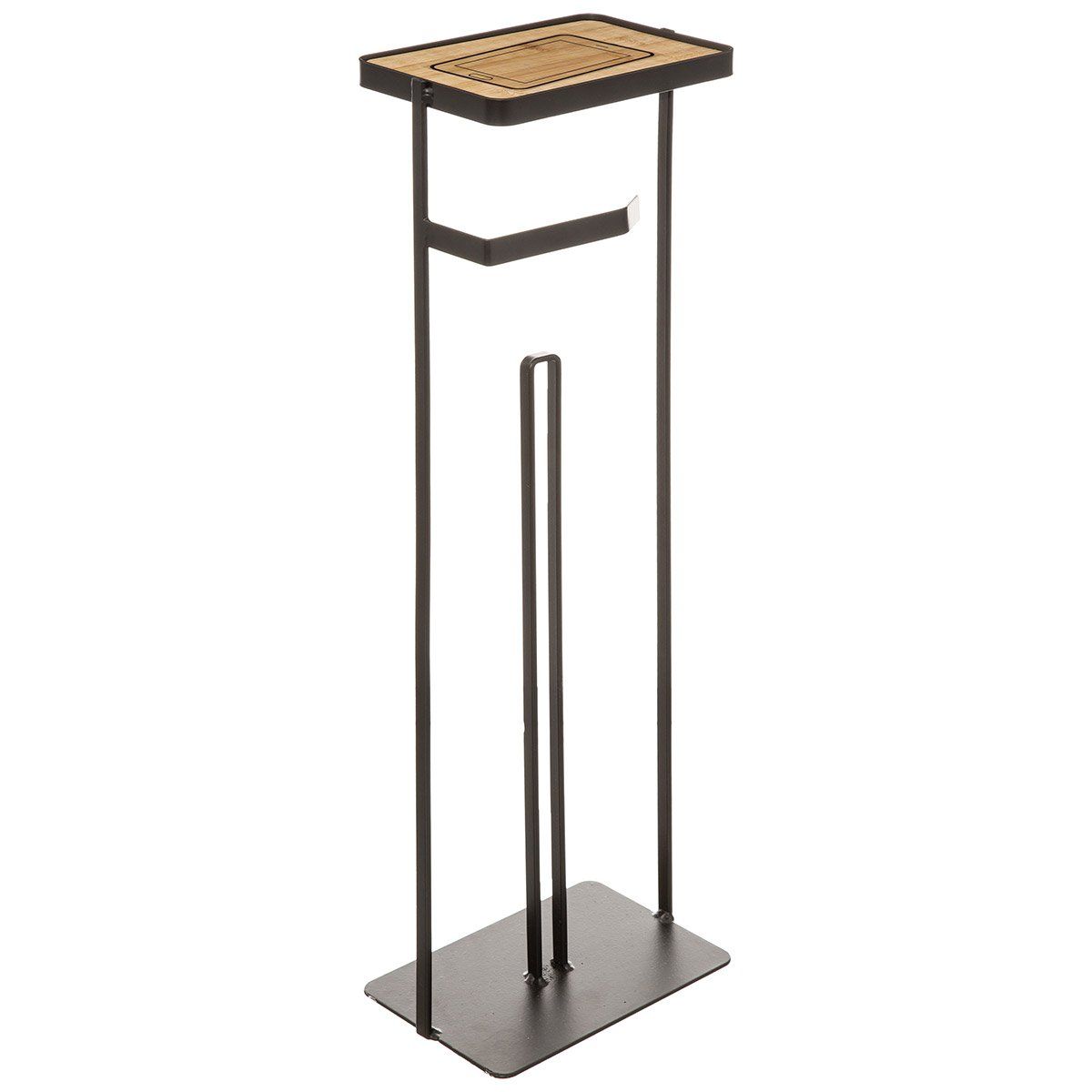 ATMOSPHERA Dérouleur WC avec réserve et support téléphone Modern charbon