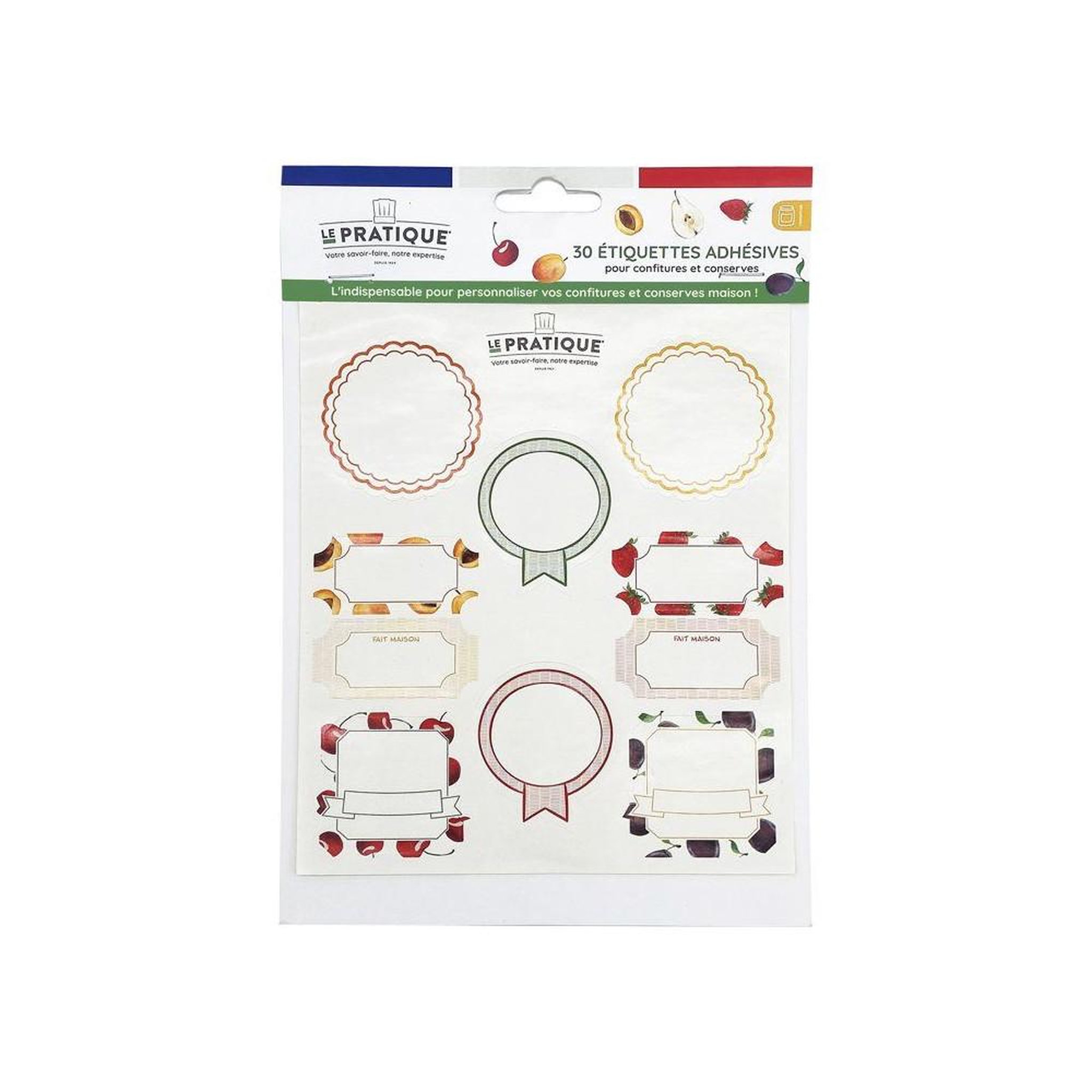 Voir la diapositive 3 : LE PRATIQUE Bocaux en verre à poignée métal 350 ml ø85 mm, lot de 6 pour conserves maison, couvercle à cadre de fermeture, avec 10 étiquettes adhésives