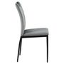 Voir la diapositive 3 : TOILINUX Lot de 4 Chaises de salle à manger Dina effet velours et métal