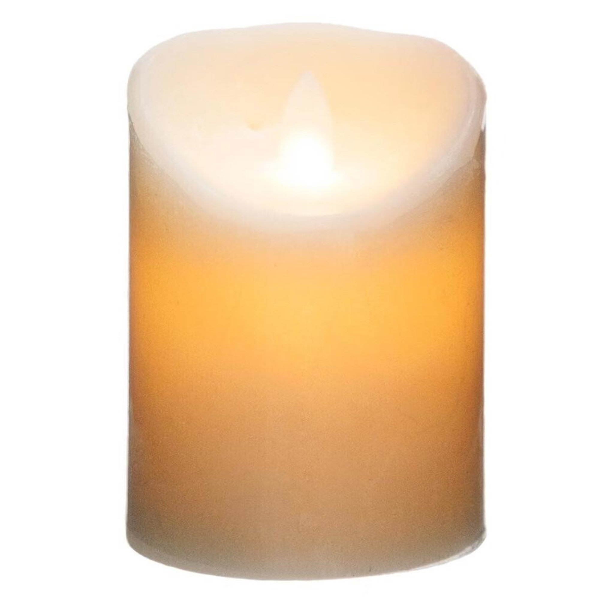 Voir la diapositive 2 : COMPTOIR DE LA BOUGIE Bougie led flamme vacillante  vela  205g blanc