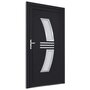 Voir la diapositive 3 : VIDAXL Porte d'entree anthracite 108x200 cm PVC