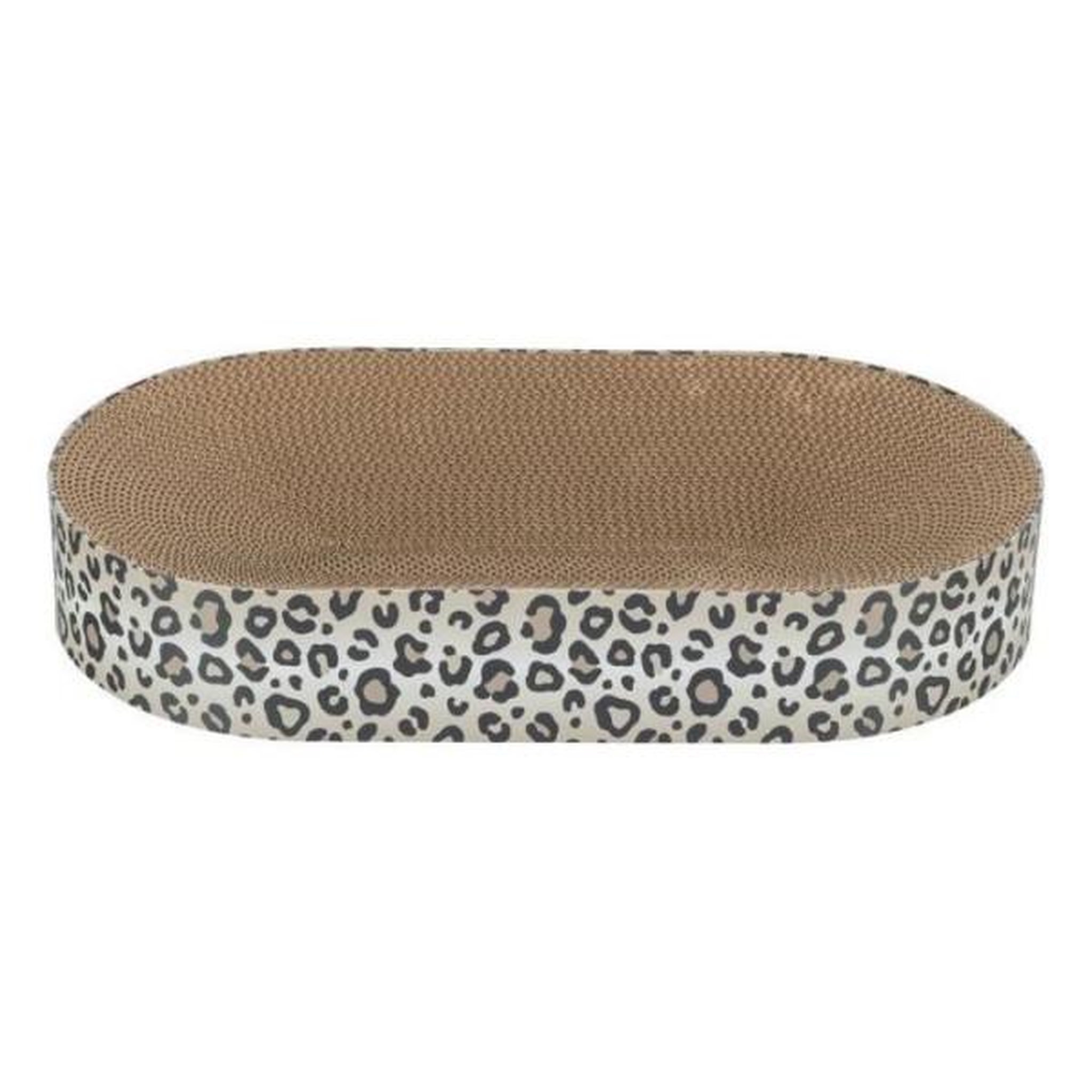 Trixie Lit griffoir - TRIXIE - LEO - Carton - 63 x 10 x 35 cm - Creme imprimé léopard