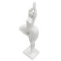 Voir la diapositive 5 : Paris Prix Statuette Femme Debout en Résine  Yoga  45cm Blanc