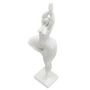 Voir la diapositive 5 : Paris Prix Statuette Femme Debout en Résine  Yoga  45cm Blanc