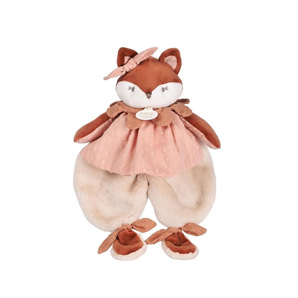DOUDOU ET COMPAGNIE Doudou plat renard Mina - 29 cm