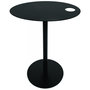 Voir la diapositive 2 : Paris Prix Table d'Appoint Ovale en Métal  Melisa  45cm Noir