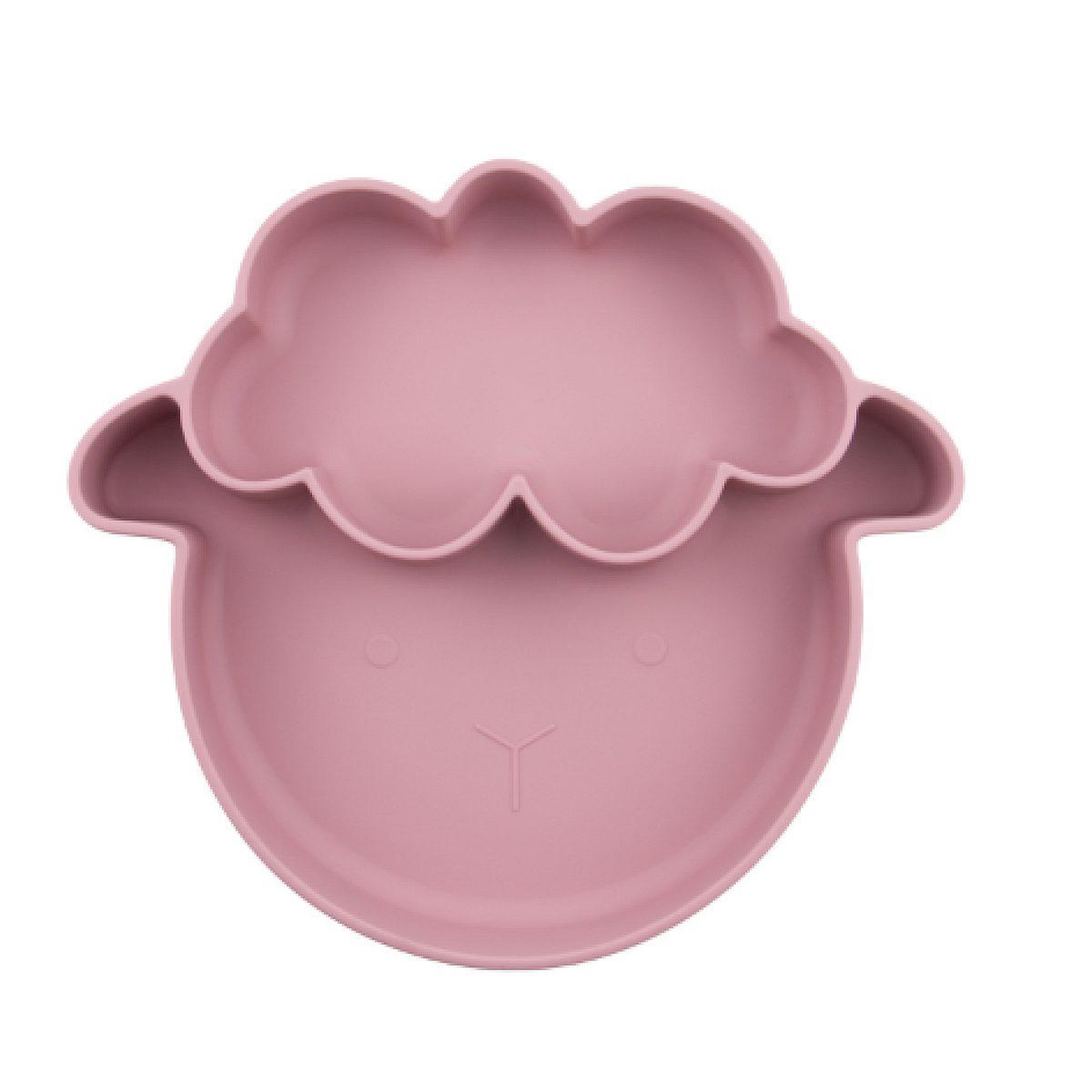 CHOO Assiette compartimentee mouton rose fonce