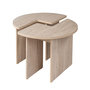 Voir la diapositive 1 : Habitat et Jardin Table basse en bois  Moira  - 90 x 90 x 41 cm - Travertin