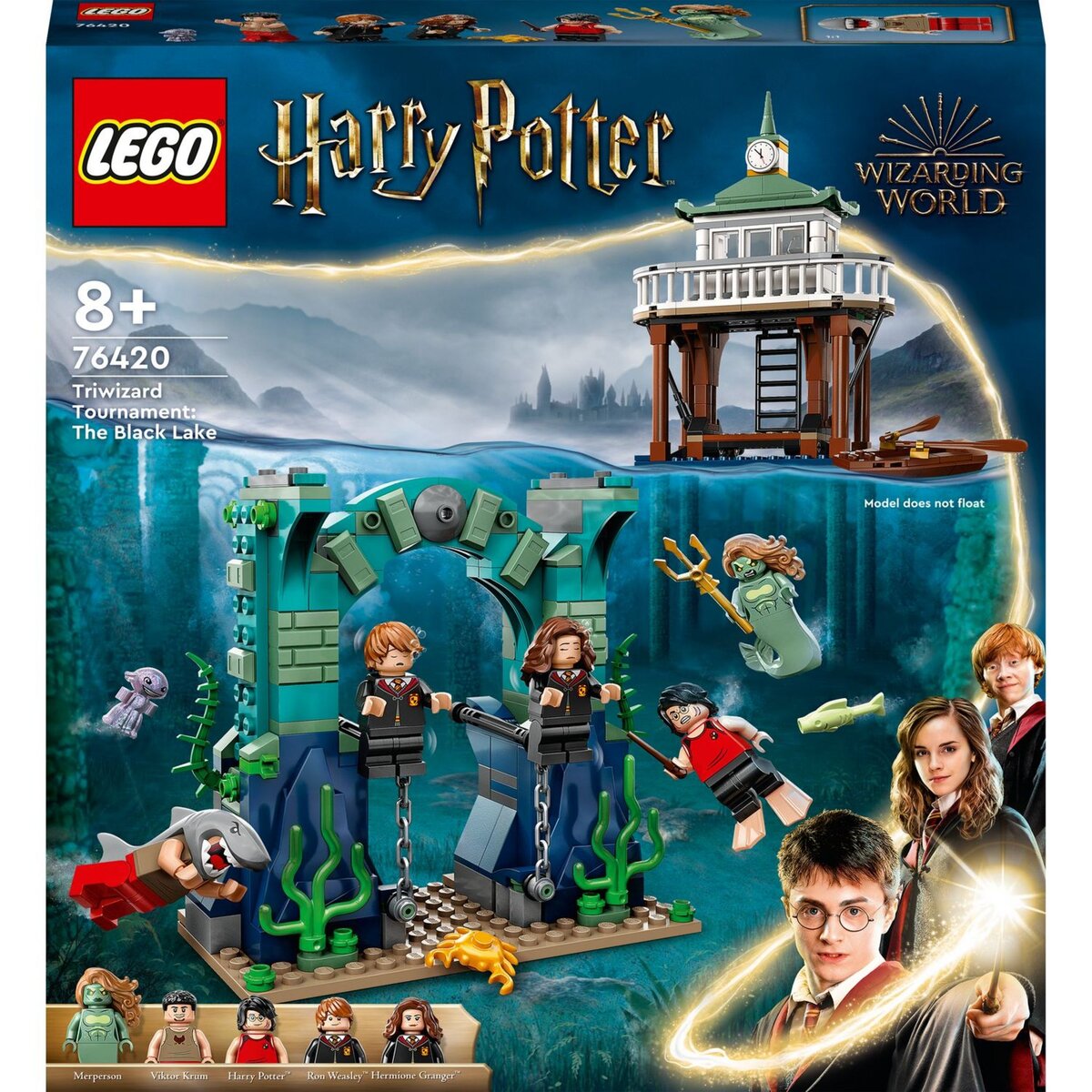 LEGO Harry Potter 76420 - Le Tournoi des Trois Sorciers : le lac noir, Jouet  avec Maquette de Bateau et 5 Minifigurines pas cher 