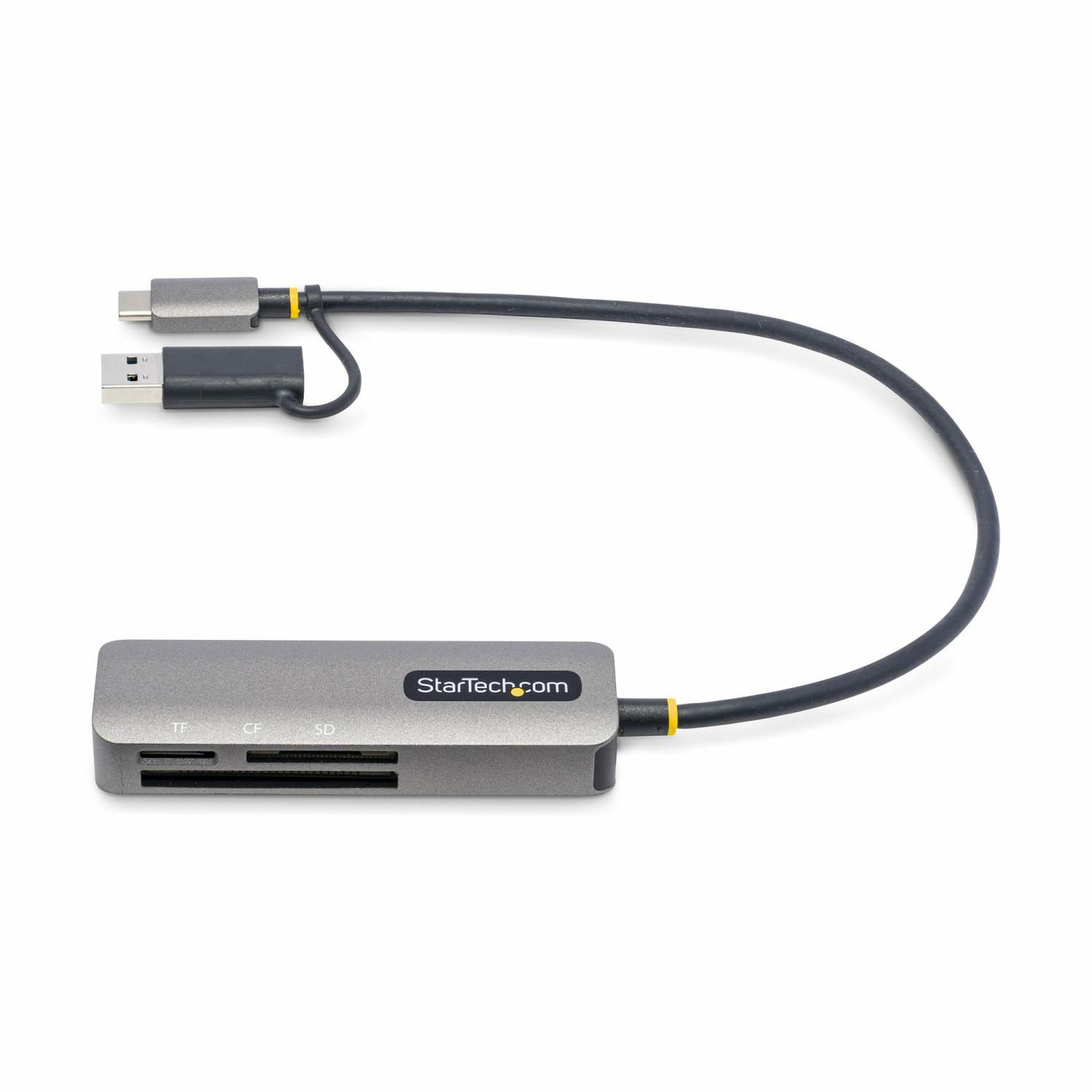 Voir la diapositive 3 : Startech StarTech.com Lecteur de Cartes Mémoire Multi-Média, Lecteur de Cartes SD/microSD/CompactFlash, Adaptateur de Cartes Portables USB 5Gbps, Lecteur de Cartes USB-C avec Adaptateur USB-A - Compatible avec tous les OS