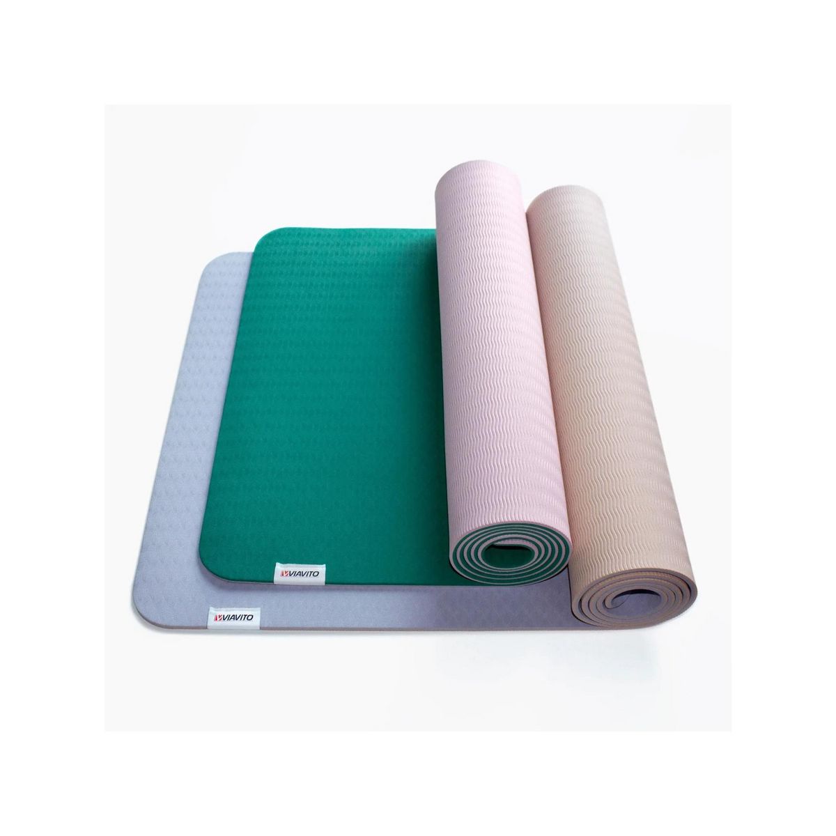 VIAVITO Tapis de yoga et de fitness - Viavito - 6mm - Bleu
