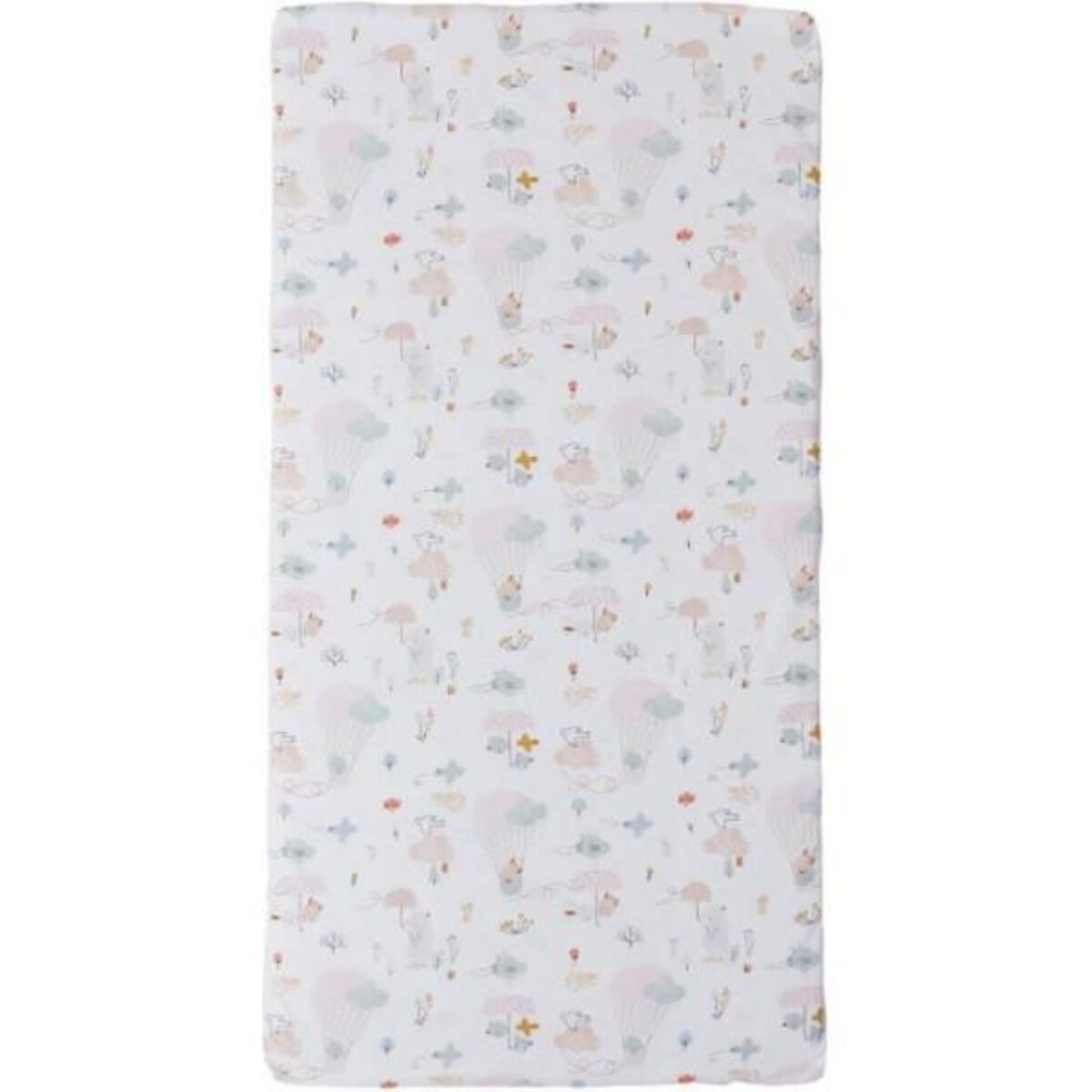 TINEO Matelas nomade Balloons - 120 x 60 x 4 cm - Blanc - TINEO