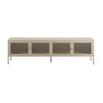 Rendez vous déco Meuble TV en métal beige 4 portes, 160 cm-Latem