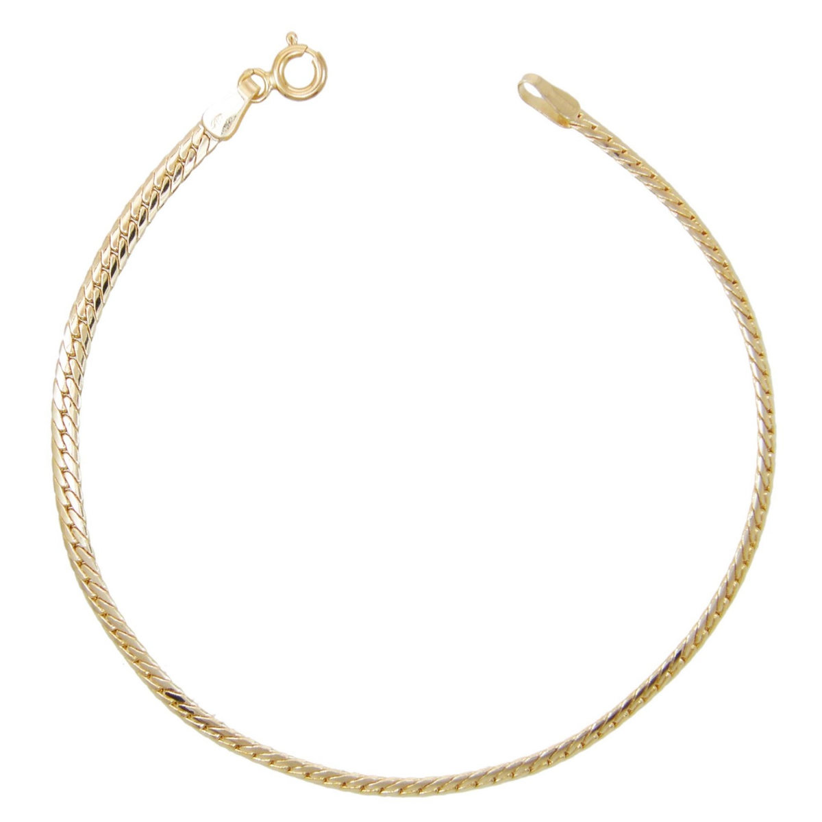 L'ATELIER D'AZUR Bracelet Or Jaune Maille Anglaise - Femme