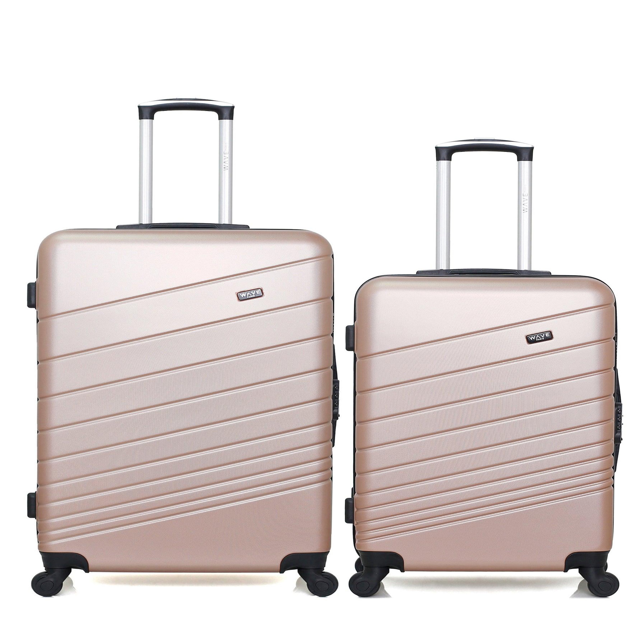 WAVE PARIS Lot de 2 - valises grand format et weekend tigre
