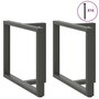 Voir la diapositive 4 : VIDAXL Pieds de table a manger forme de T 2 pcs 90x35x(72-73) cm acier