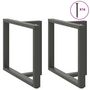 Voir la diapositive 4 : VIDAXL Pieds de table a manger forme de T 2 pcs 90x35x(72-73) cm acier
