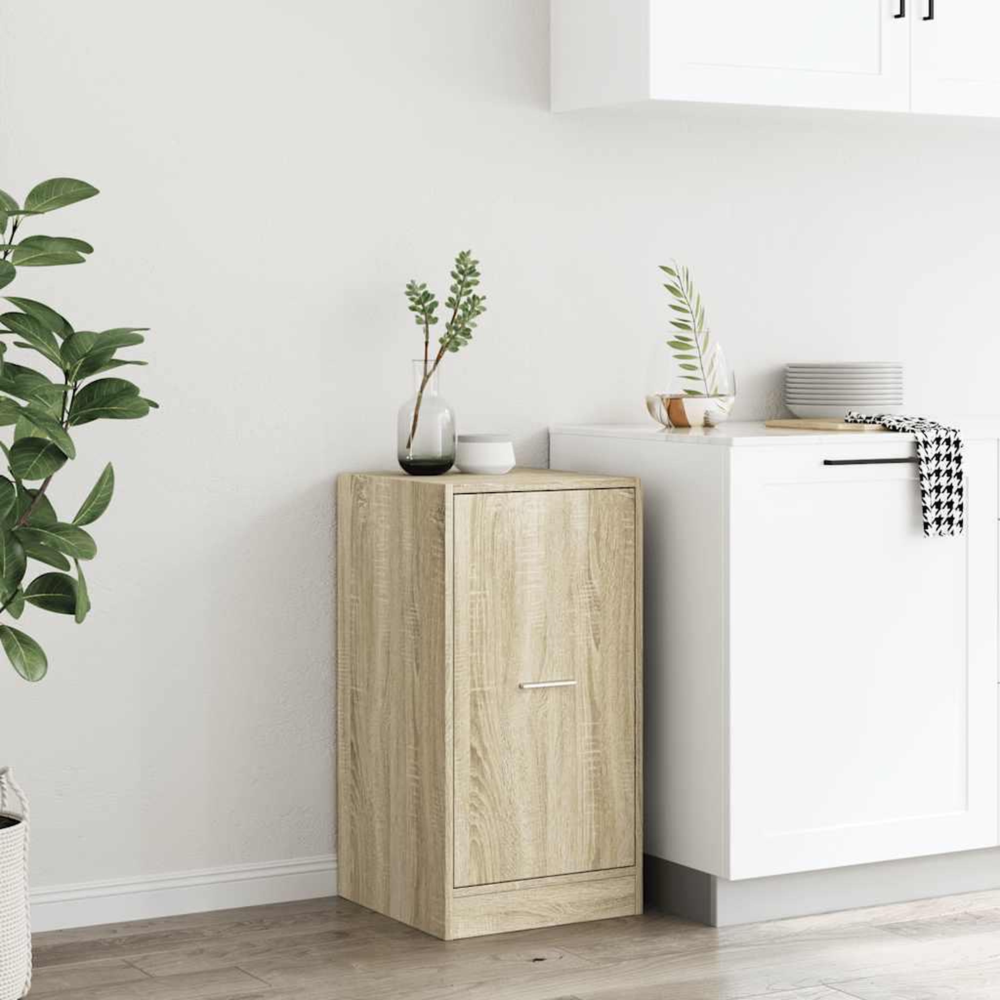 Voir la diapositive 4 : VIDAXL Armoire d'apothicaire chene sonoma 40x41x77,5cm bois ingenierie