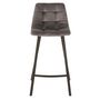 Voir la diapositive 2 : Paris Prix Chaise de Bar Design  Olivier  95cm Gris
