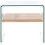 Voir la diapositive 2 : VIDAXL Table basse Clair 50x50x45 cm Verre trempe