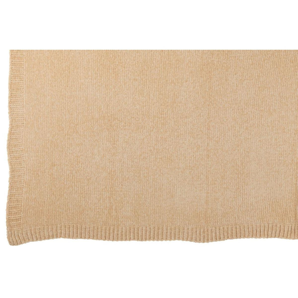 Paris Prix Plaid Uni Chenille  Bradly  130x170cm Beige